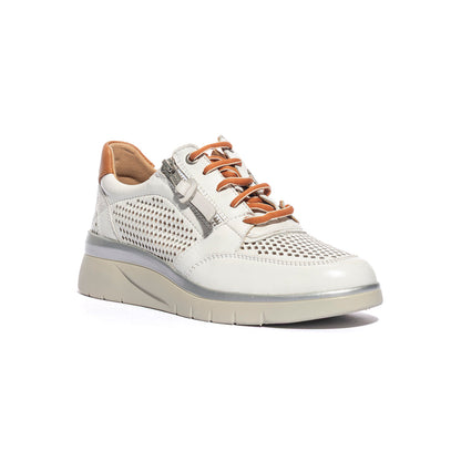 JOAN LEI 19313 WHITE CUOIO Sneakers Donna 