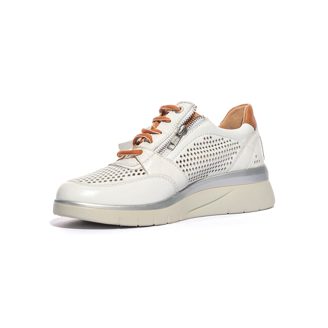 JOAN LEI 19313 WHITE CUOIO Sneakers Donna 