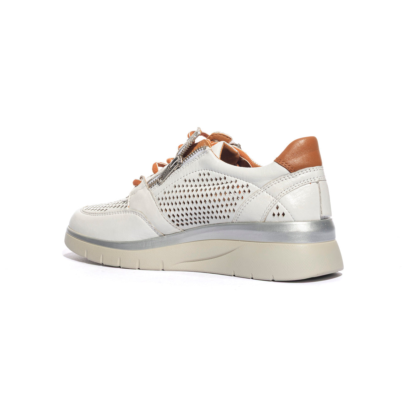 JOAN LEI 19313 WHITE CUOIO Sneakers Donna 