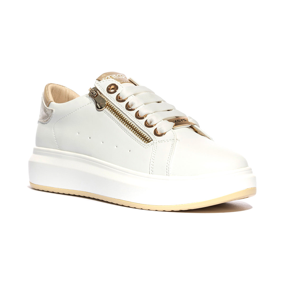 KEYS K10502 WHITE PLATINO Sneakers Donna 
