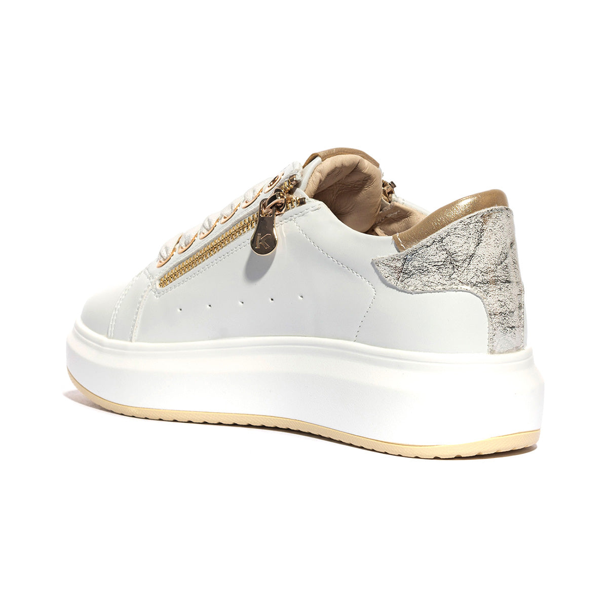 KEYS K10502 WHITE PLATINO Sneakers Donna 