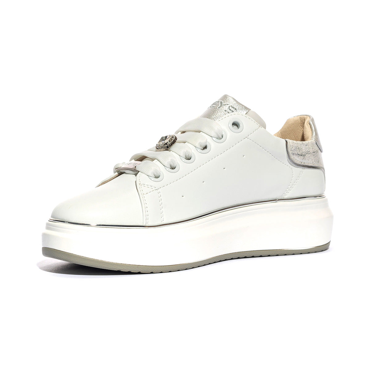 KEYS K10503 WHITE SILVER Sneakers Donna 