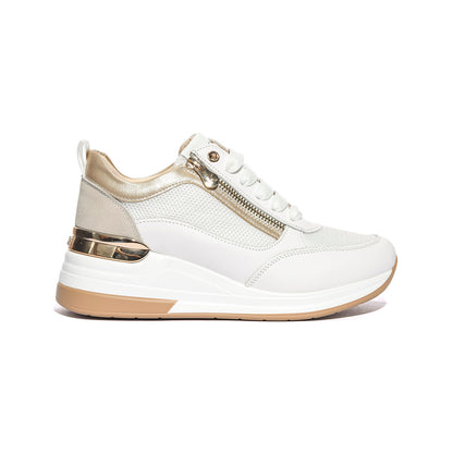 KEYS K10510 WHITE BEIGE Sneakers Donna 