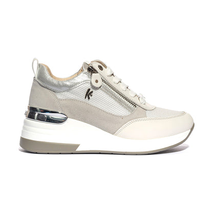KEYS K10510 WHITE SILVER Sneakers Donna 