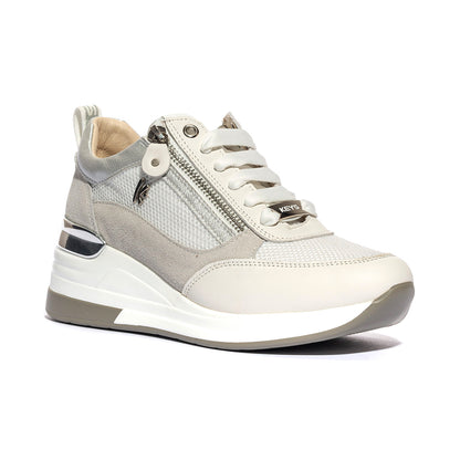 KEYS K10510 WHITE SILVER Sneakers Donna 