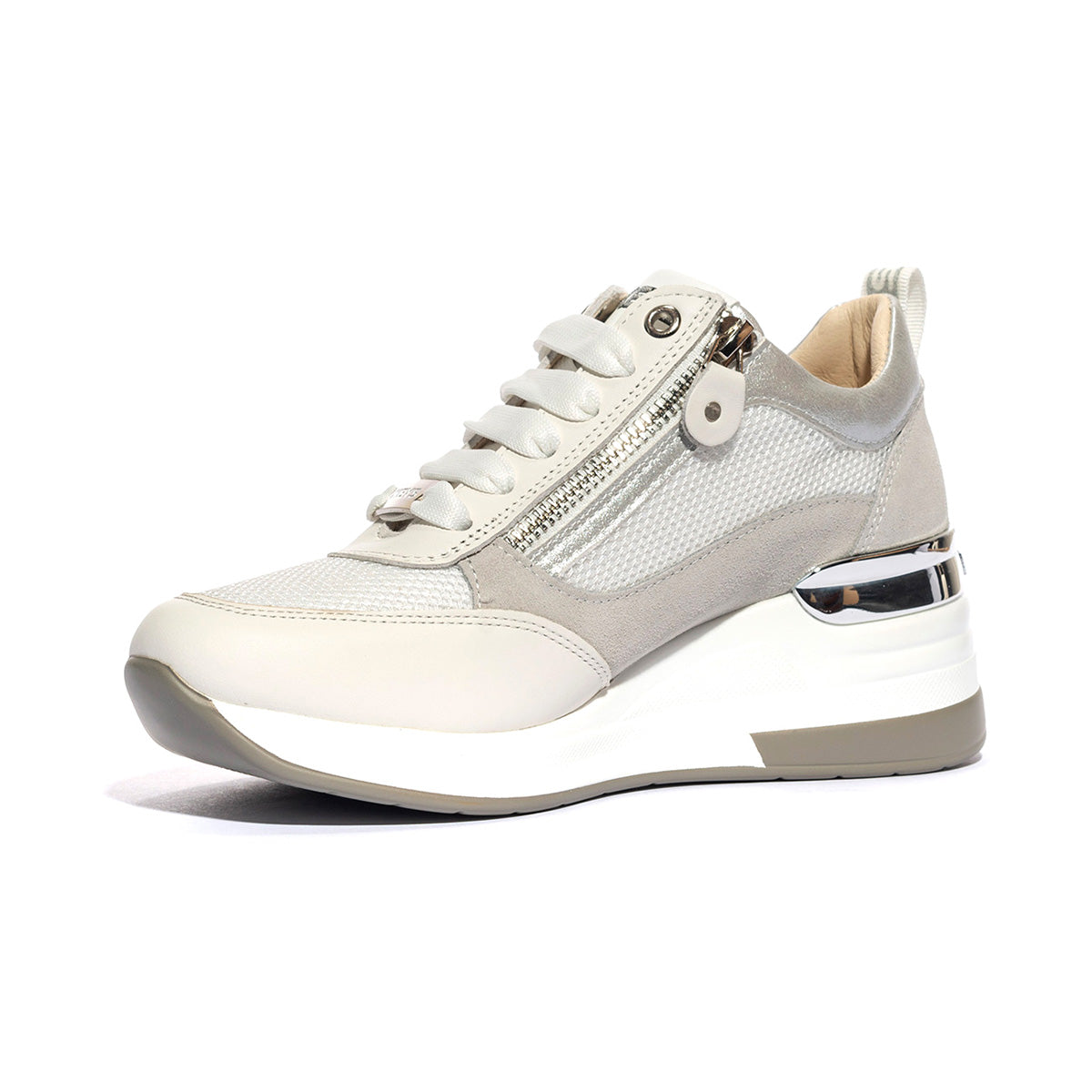 KEYS K10510 WHITE SILVER Sneakers Donna 
