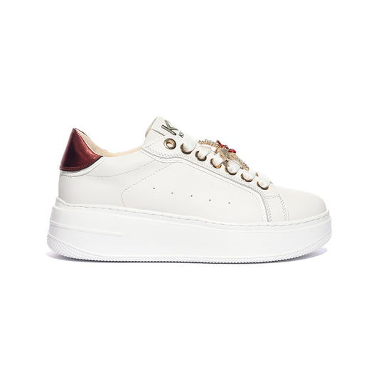 KEYS K10521 WHITE BORDO Sneakers Donna 