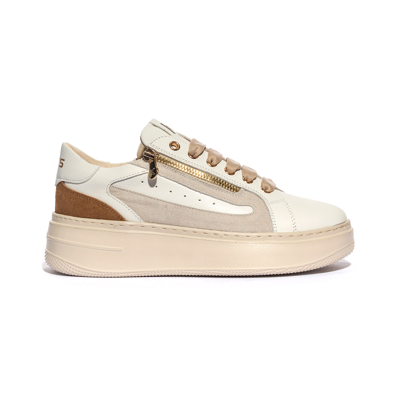 KEYS K10522 WHITE BEIGE Sneakers Donna 