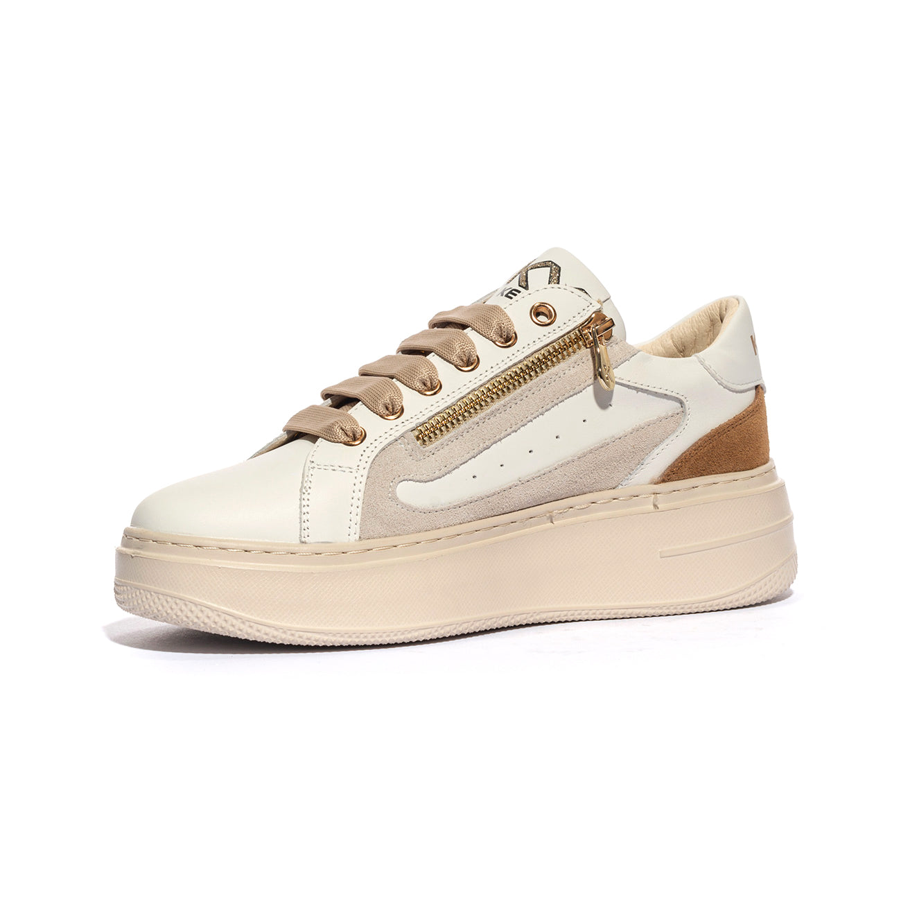 KEYS K10522 WHITE BEIGE Sneakers Donna 