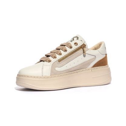 KEYS K10522 WHITE BEIGE Sneakers Donna 