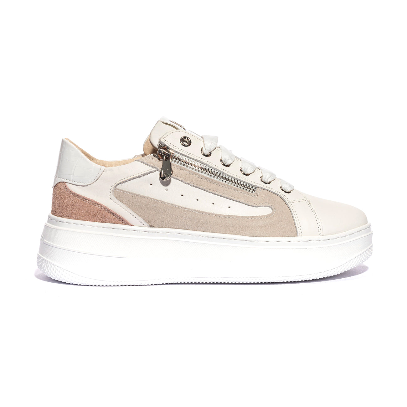 KEYS K10522 WHITE PINK Sneakers Donna 