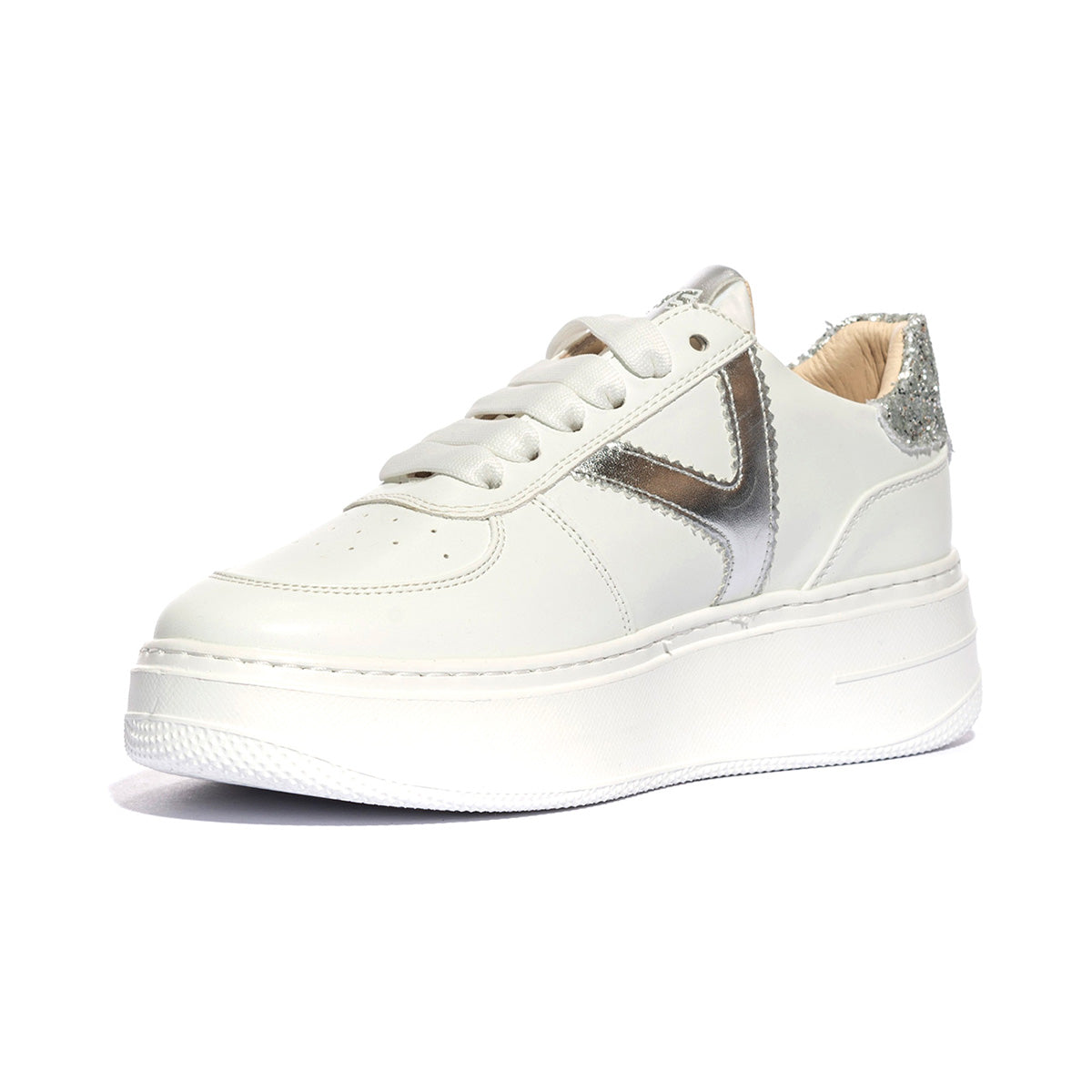 KEYS K10525 WHITE SILVER Sneakers Donna 