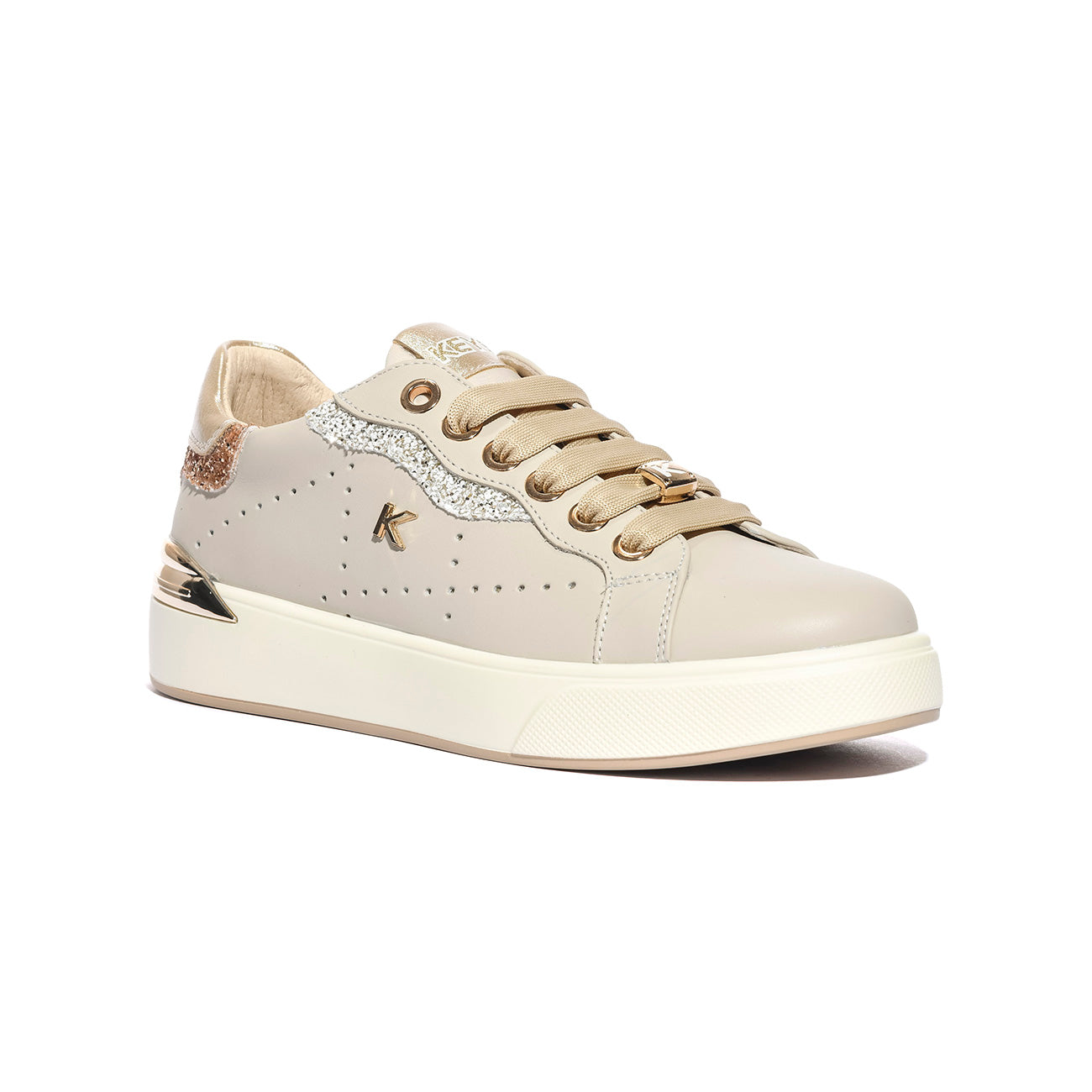 KEYS K10542 BEIGE PLATINO Sneakers Donna 
