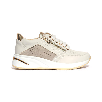 KEYS K10553 WHITE GOLD Sneakers Donna 