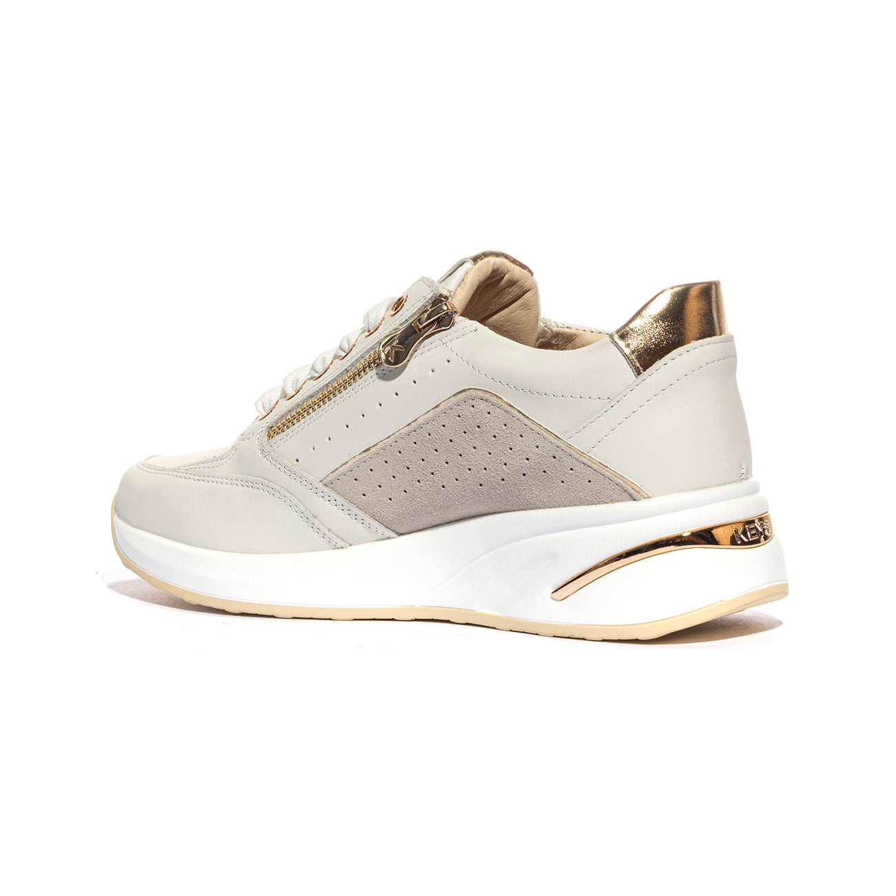 KEYS K10553 WHITE GOLD Sneakers Donna 