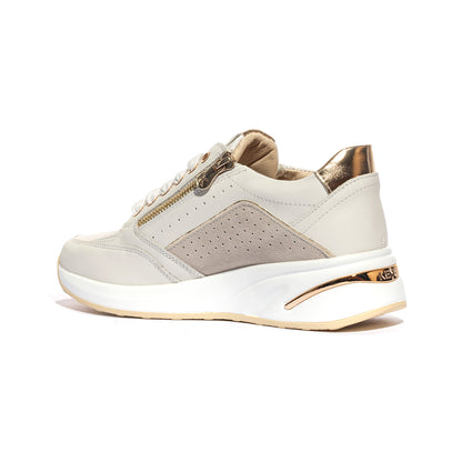 KEYS K10553 WHITE GOLD Sneakers Donna 