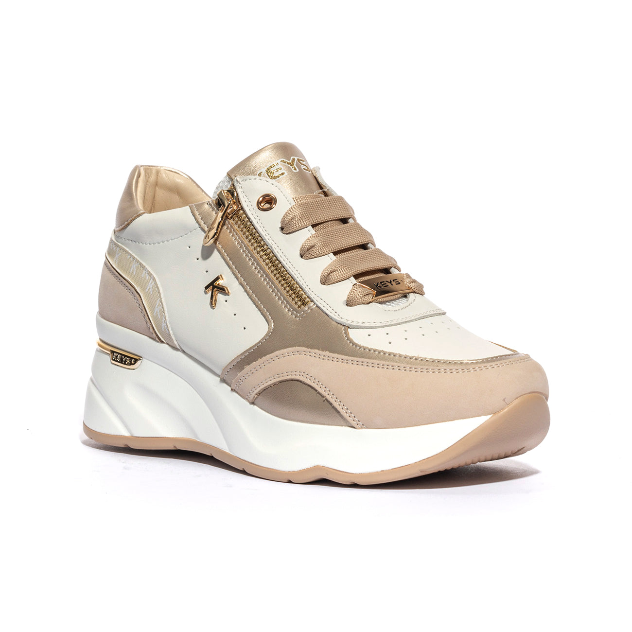 KEYS K10591 BEIGE AVORIO Sneakers Donna 