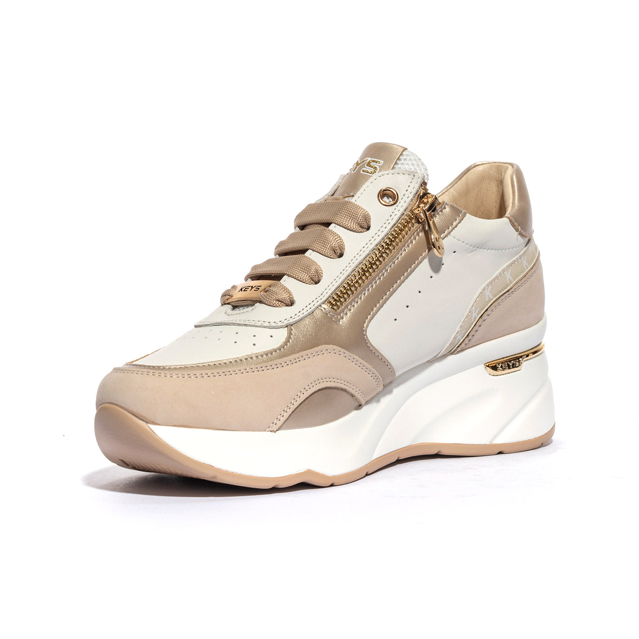 KEYS K10591 BEIGE AVORIO Sneakers Donna 