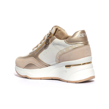 KEYS K10591 BEIGE AVORIO Sneakers Donna 