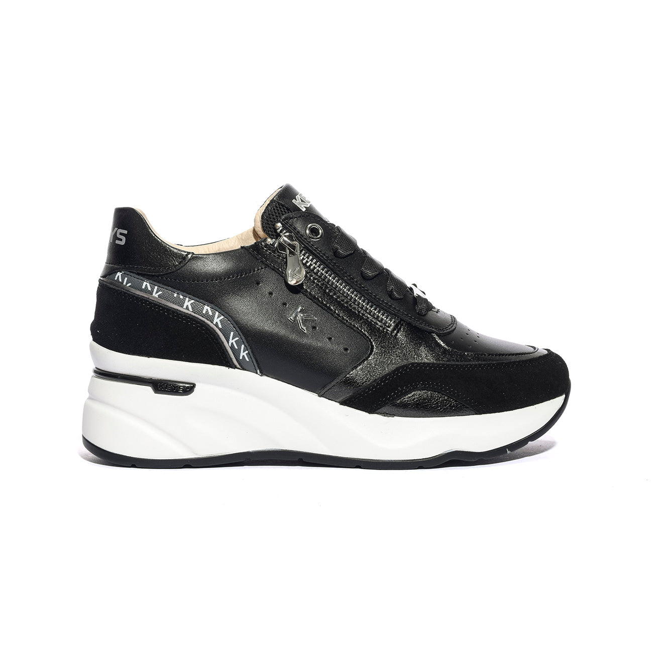 KEYS K10591 BLACK SILVER Sneakers Donna 