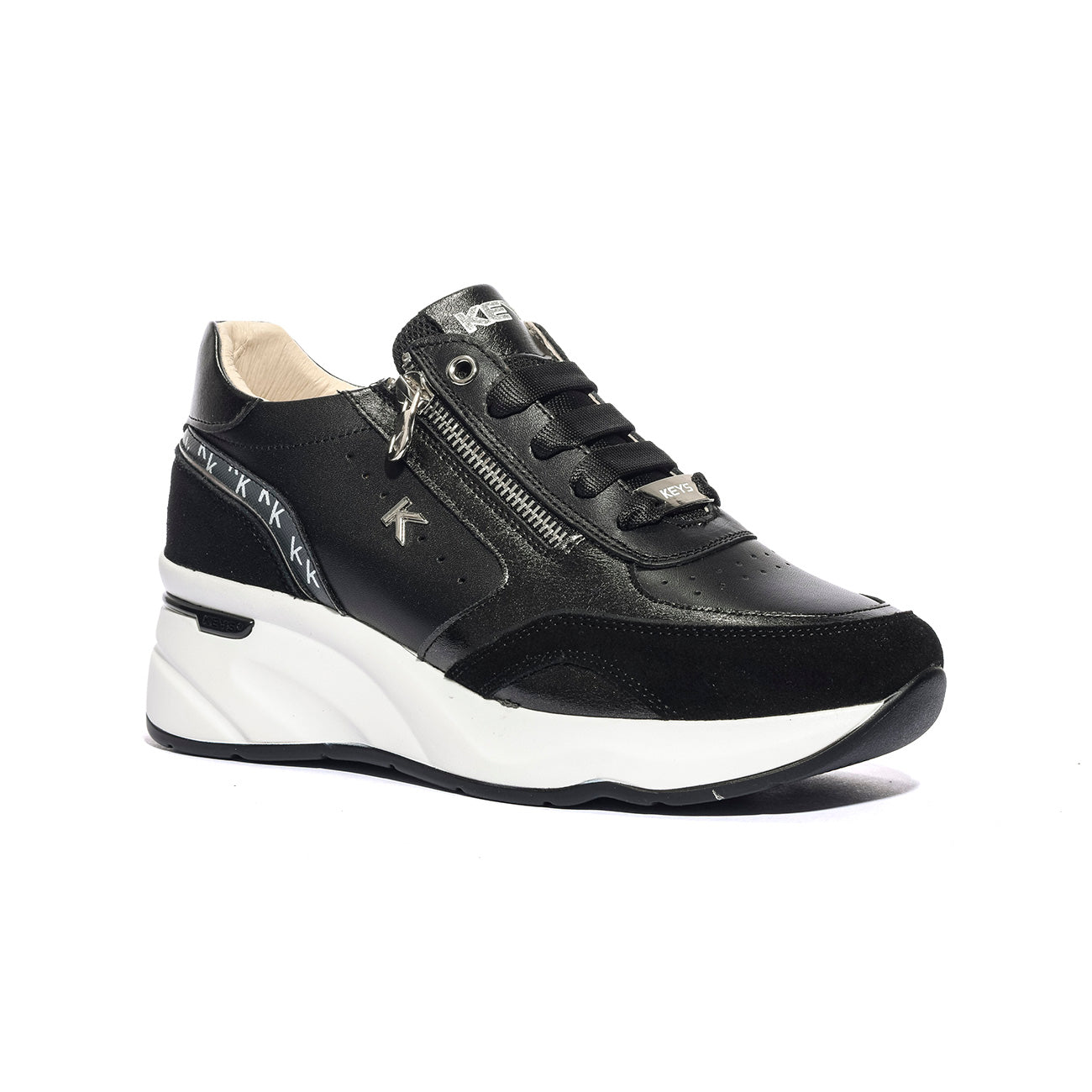 KEYS K10591 BLACK SILVER Sneakers Donna 