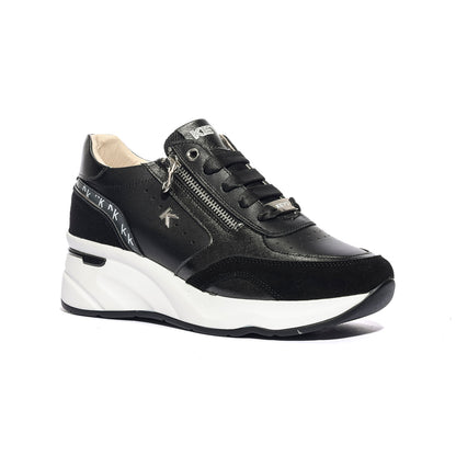 KEYS K10591 BLACK SILVER Sneakers Donna 