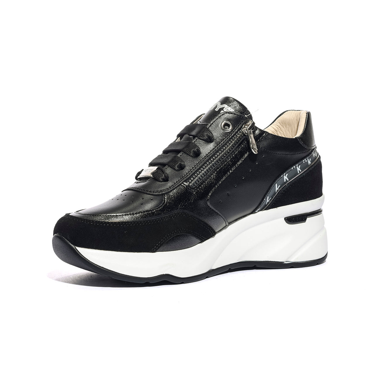 KEYS K10591 BLACK SILVER Sneakers Donna 