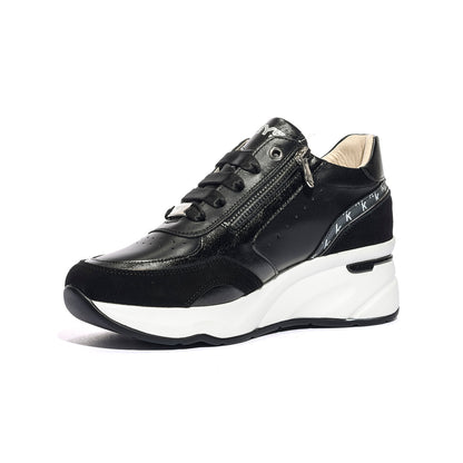 KEYS K10591 BLACK SILVER Sneakers Donna 