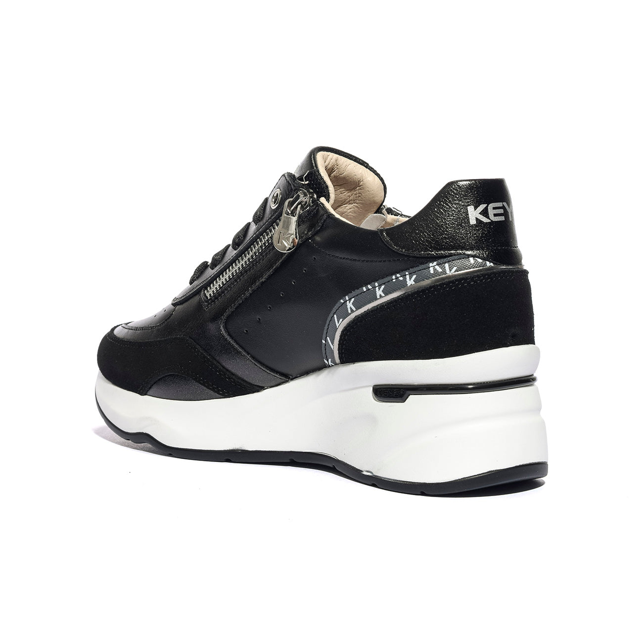 KEYS K10591 BLACK SILVER Sneakers Donna 