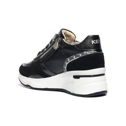 KEYS K10591 BLACK SILVER Sneakers Donna 