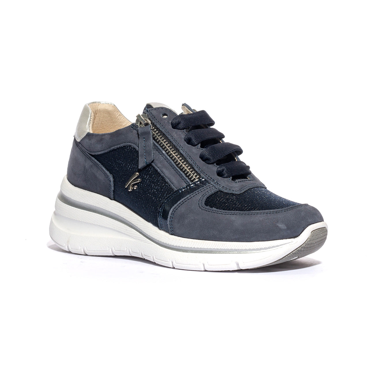 KEYS K10600 BLU SILVER Sneakers Donna 