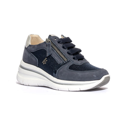 KEYS K10600 BLU SILVER Sneakers Donna 