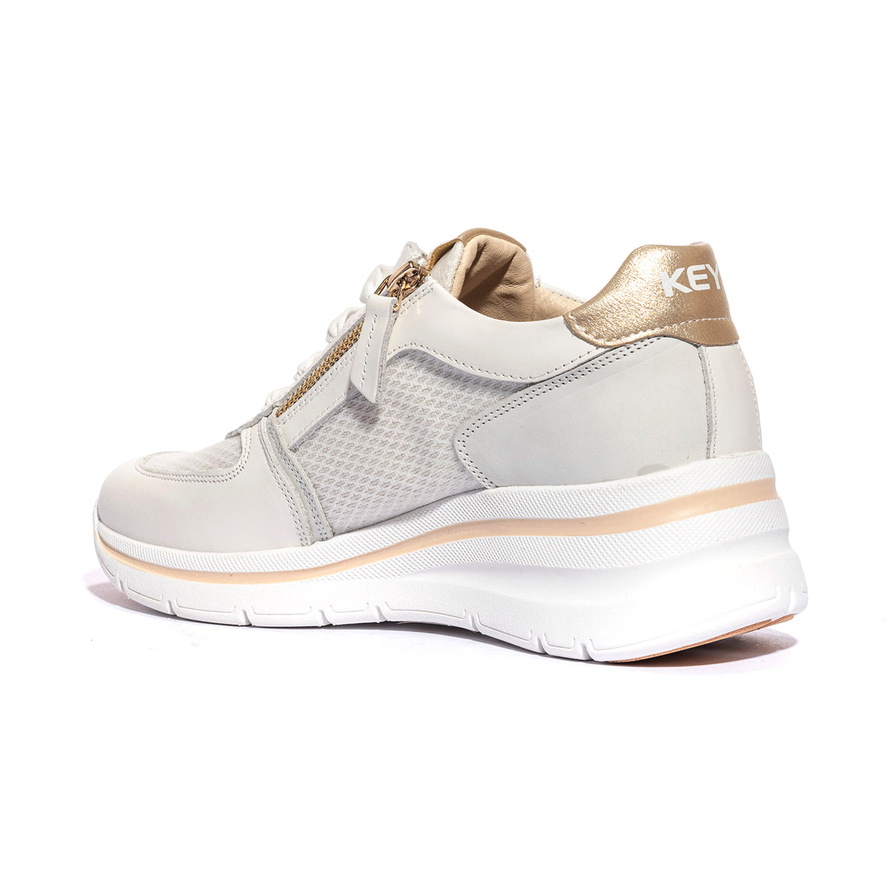KEYS K10600 WHITE GREY Sneakers Donna 