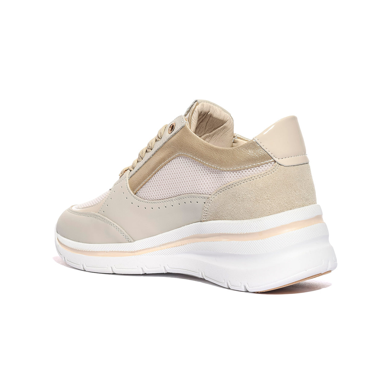 KEYS K10603 BEIGE GOLD Sneakers Donna 