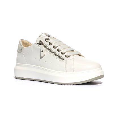 KEYS K7600 WHITE SILVER Sneakers Donna 