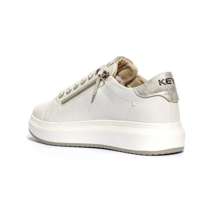 KEYS K7600 WHITE SILVER Sneakers Donna 