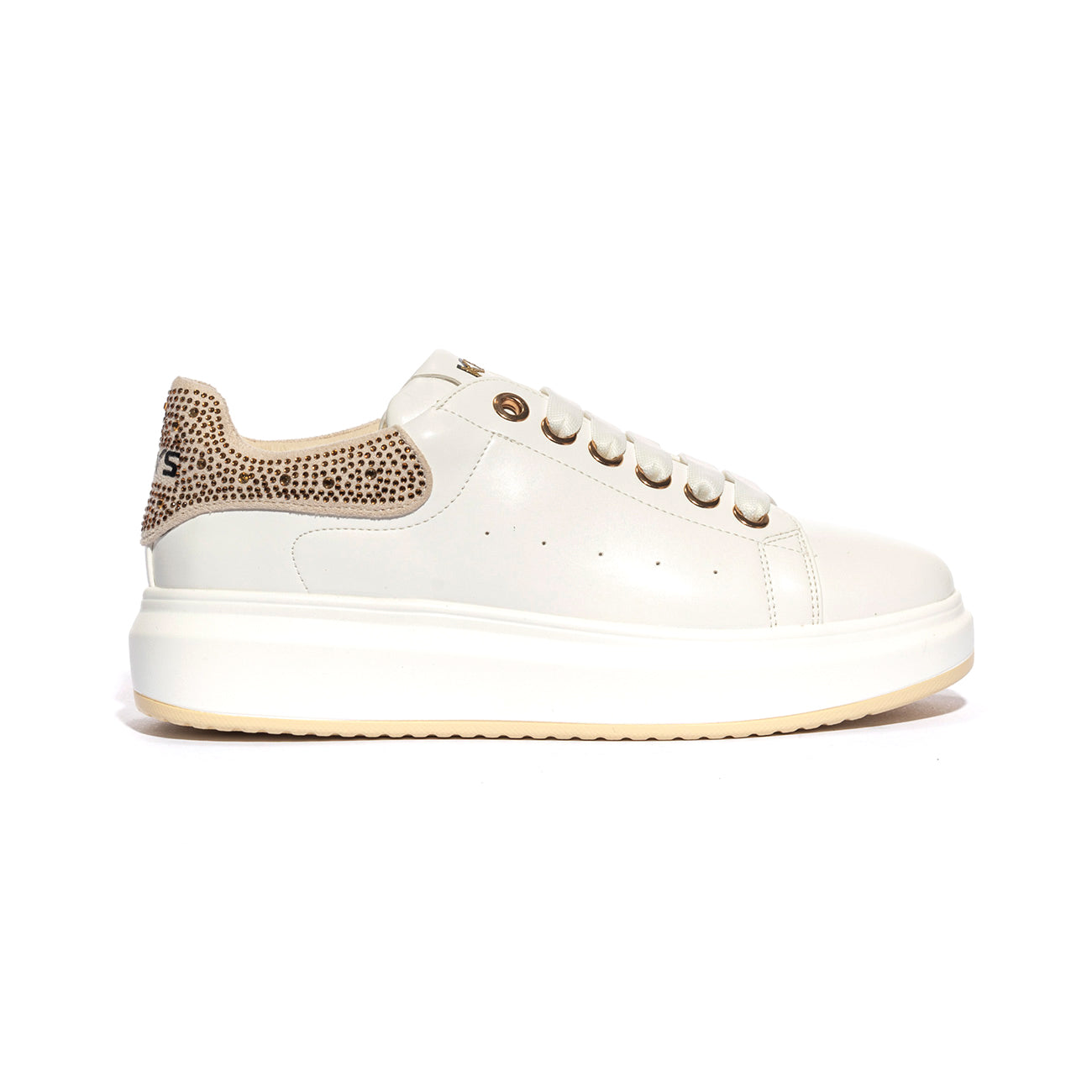 KEYS K7601 WHITE BEIGE Sneakers Donna 