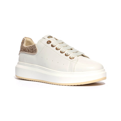 KEYS K7601 WHITE BEIGE Sneakers Donna 