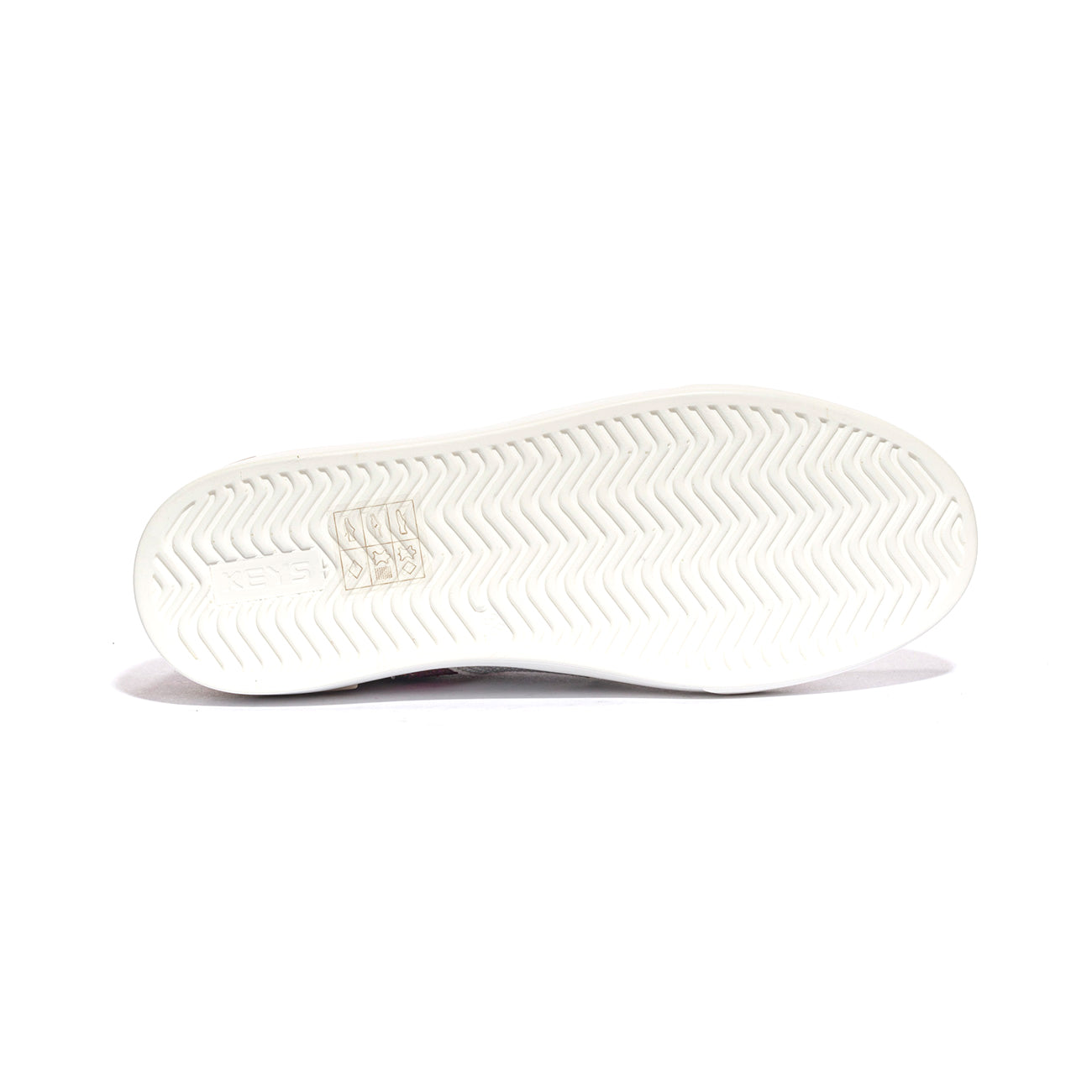 KEYS K7721 WHITE NAUGE GUM SILVER Sneakers Donna 