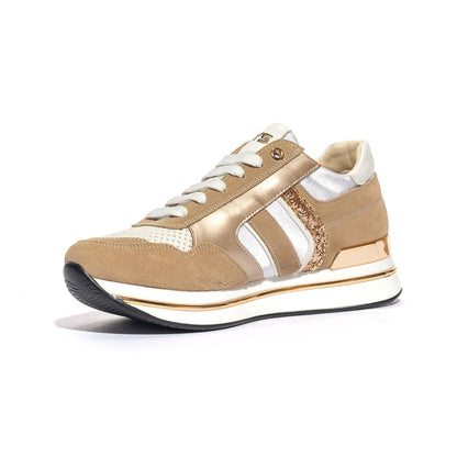 KEYS K7760 LT WHITE GOLD Sneakers Donna 