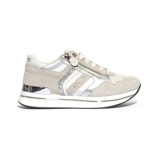 KEYS K7760 WHITE SILVER Sneakers Donna 