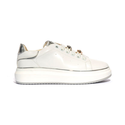 KEYS K9008 WHITE SILVER Sneakers Donna 