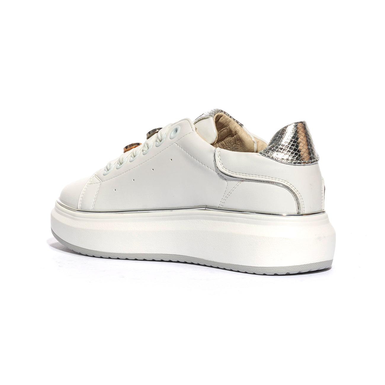 KEYS K9008 WHITE SILVER Sneakers Donna 
