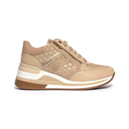 KEYS K9020 BEIGE PLATINO Sneakers Donna 