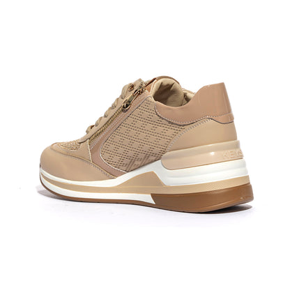 KEYS K9020 BEIGE PLATINO Sneakers Donna 