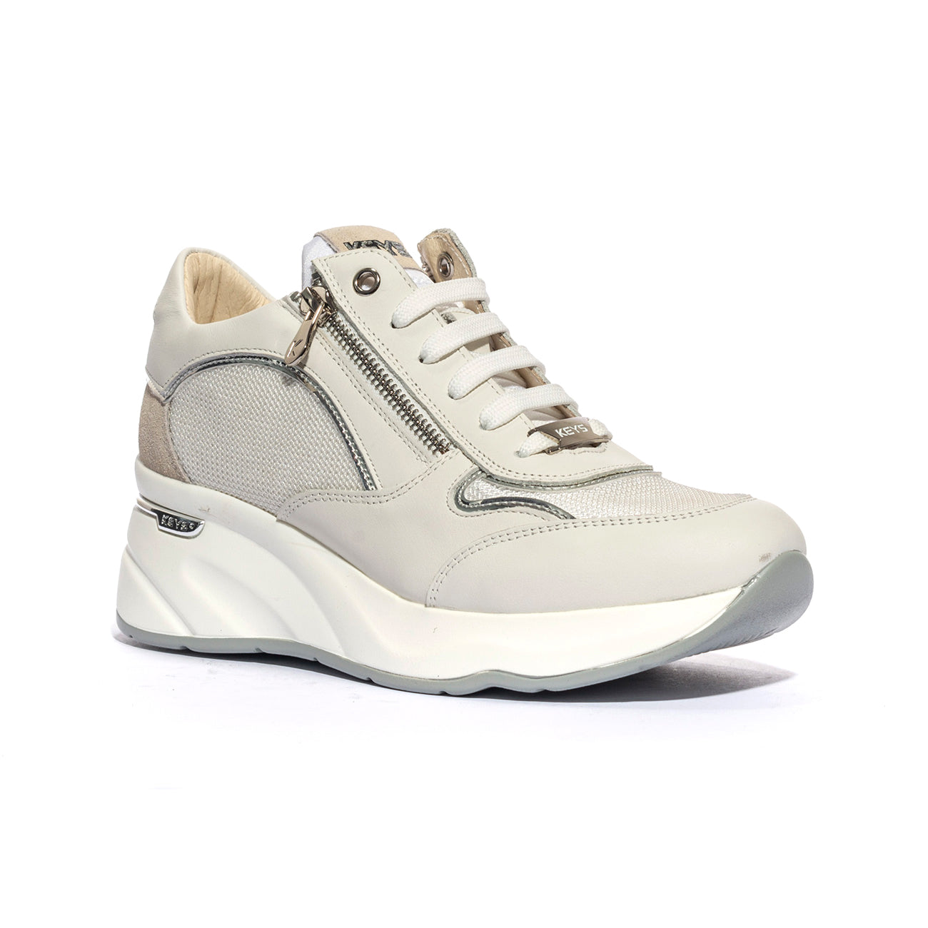 KEYS K9020 WHITE SILVER Sneakers Donna 