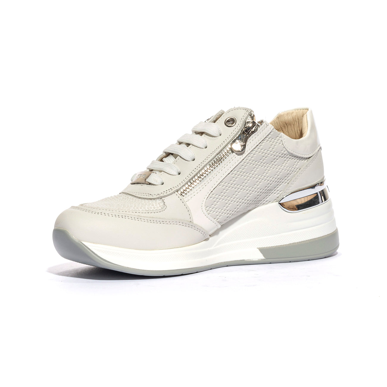 KEYS K9041 WHITE SILVER Sneakers Donna 