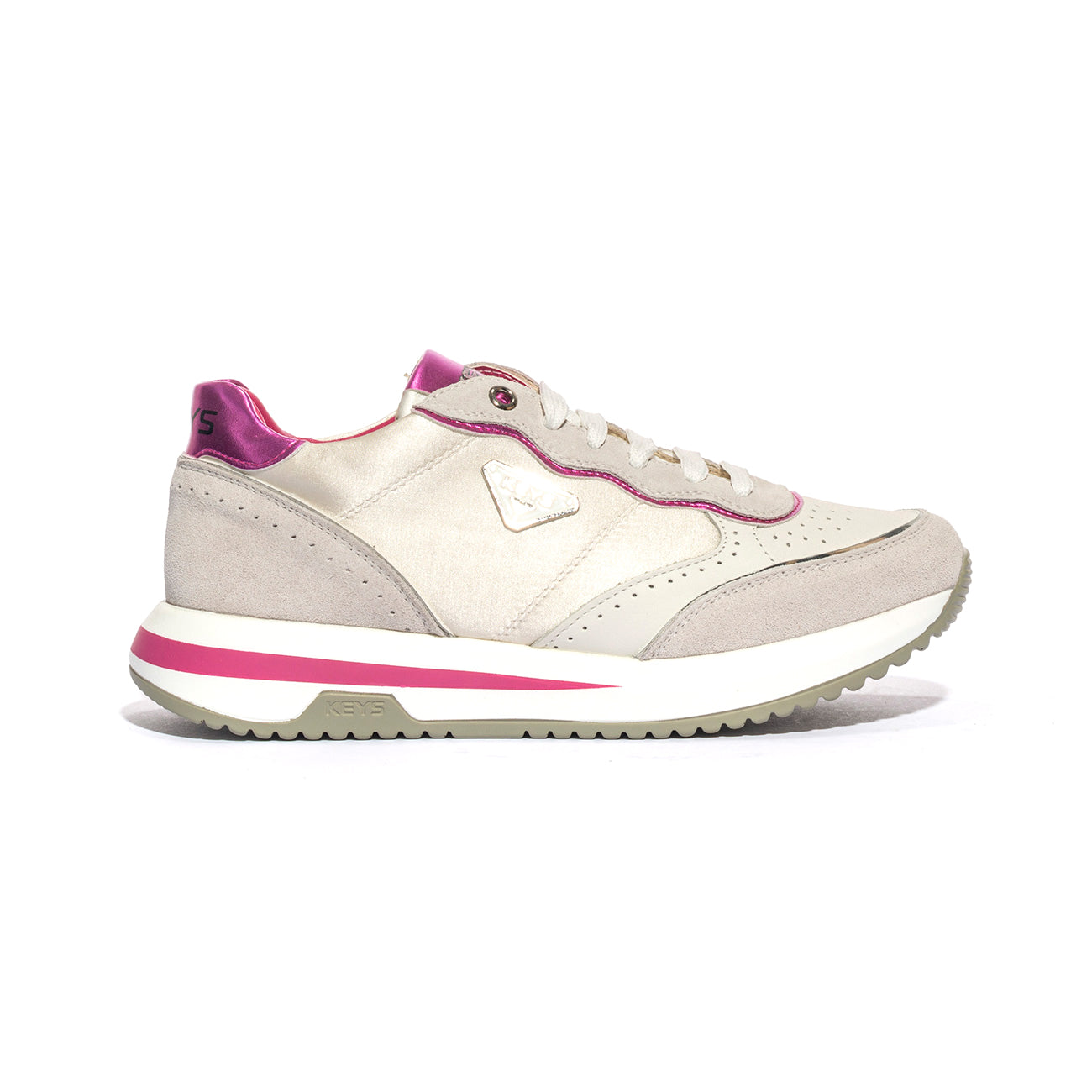 KEYS K9232 P.WHITE FUXIA Sneakers Donna 