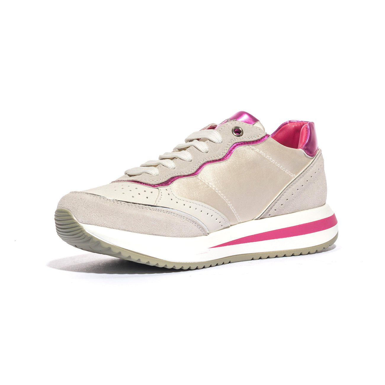 KEYS K9232 P.WHITE FUXIA Sneakers Donna 