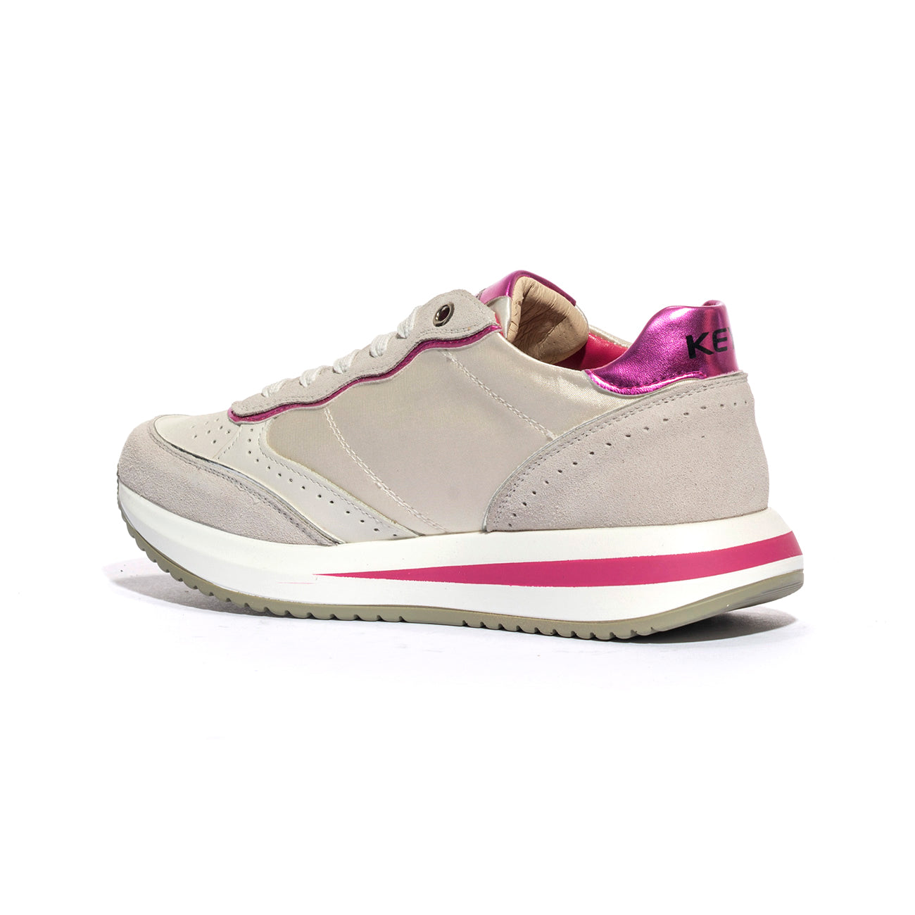 KEYS K9232 P.WHITE FUXIA Sneakers Donna 